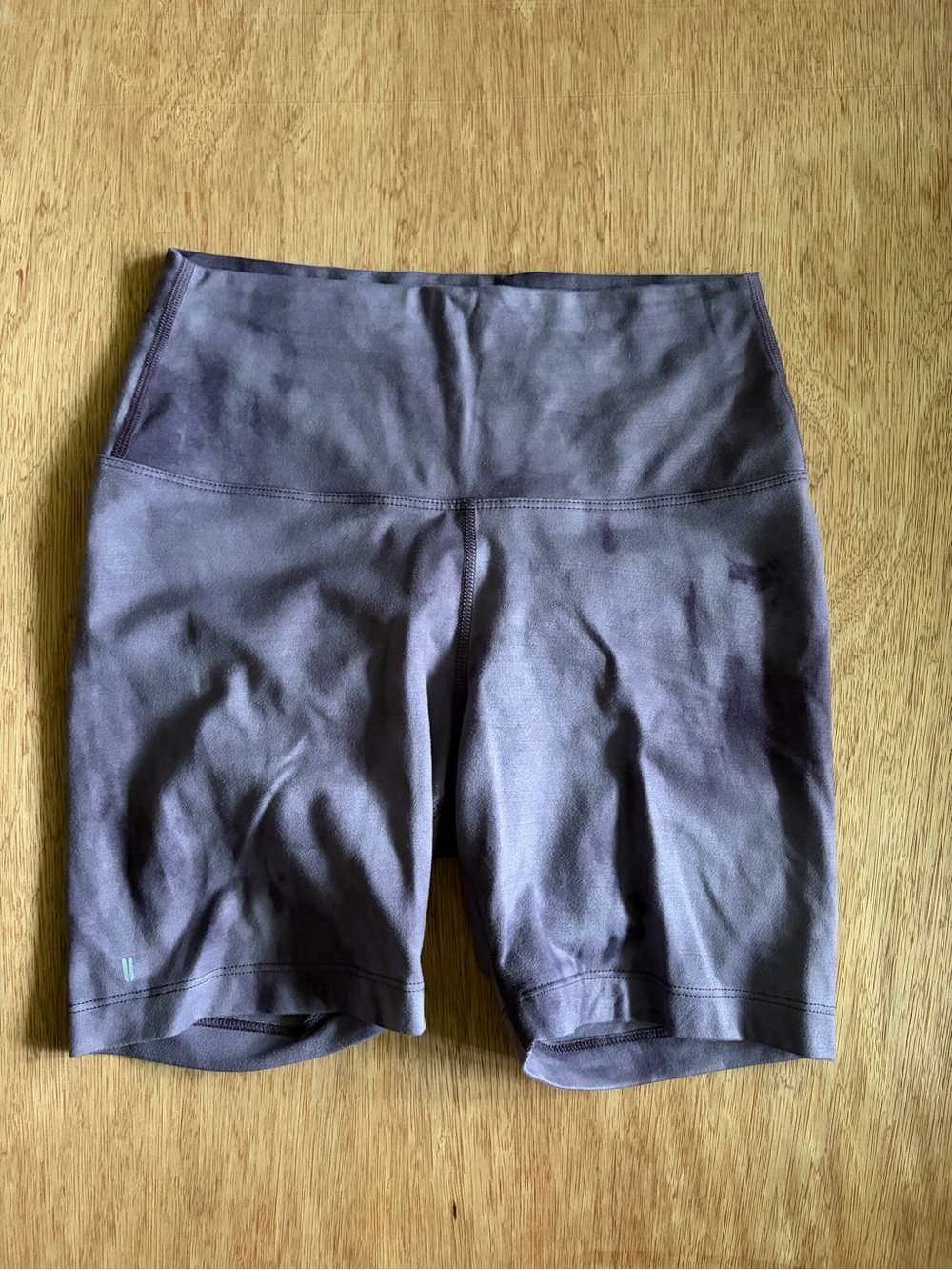 NOBULL Nightshade Purple Tie Dye High Rise Bike Shorts